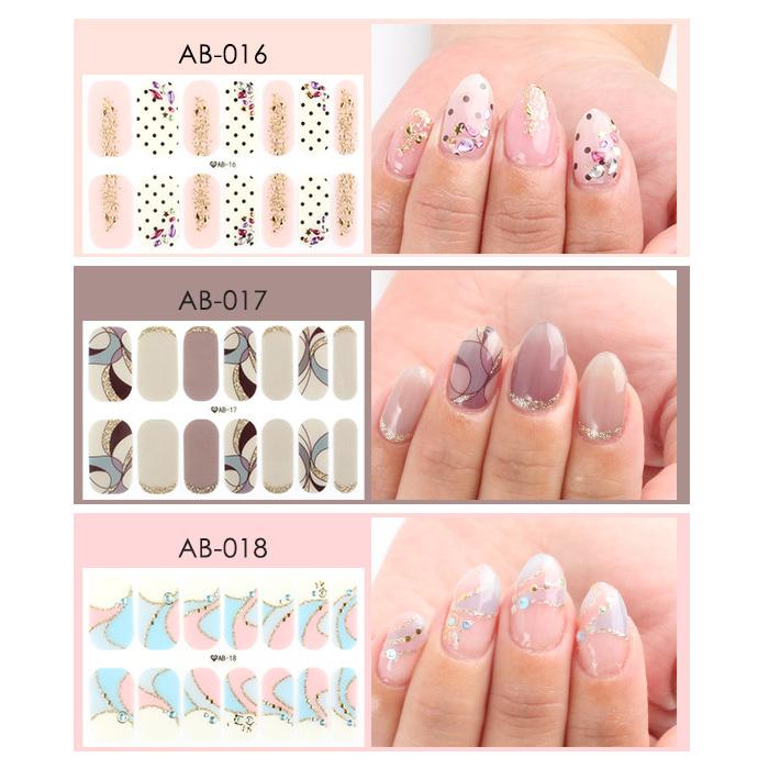 ネイルシール ネイルステッカー 貼るだけ セルフネイル ジェルネイルシール 3dネイルシール リアルジェルネイルステッカー Ab プチプラ 通販 Yahoo ショッピング