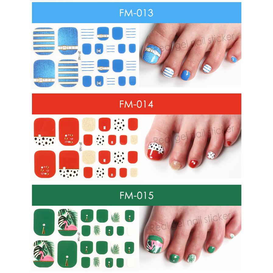 ジェルネイル ネイル セルフネイル ネイルステッカー フットタイプ 貼るだけ リアルジェルネイルステッカー Fm Fn プチプラ 通販 Yahoo ショッピング