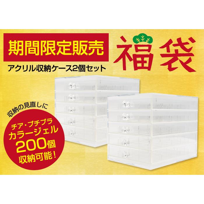 petitprice（プチプラ） 【福袋】【2個セット】アクリル収納ケース［S