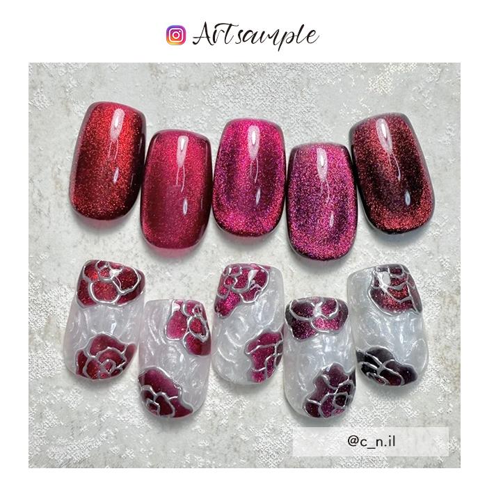 inbity レッドマグネットジェル 全5色 ジェルネイル カラージェル