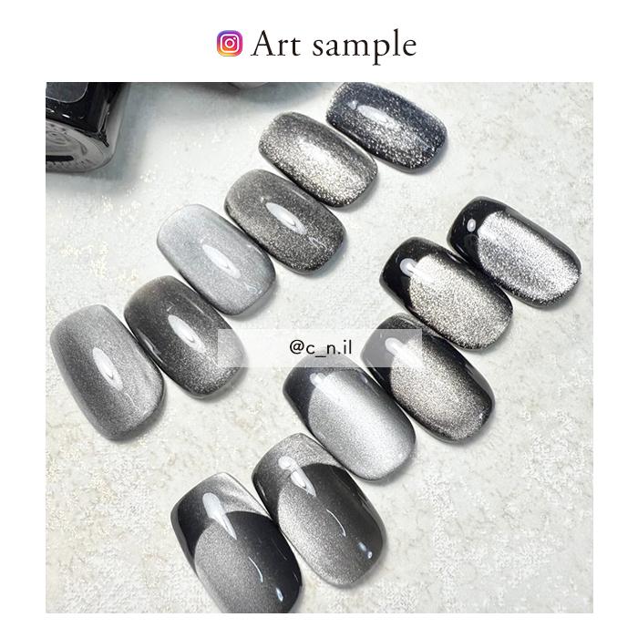 inbity メタルマグネットジェル 全6色セット ブラック グレー シルバー