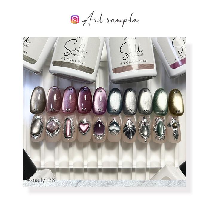 未使用マグネットジェル10色セットアートパーツセットmiki nail19ネイル 1〜#10 全10色セット inbity シルクマグネットジェル [8ml] [#1〜#10