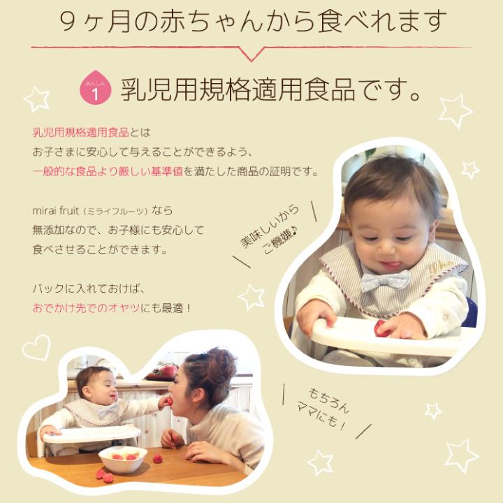 無添加 フリーズドライフルーツ りんご 離乳食 お菓子 赤ちゃん Mirai Fruits R 48 ウェットシートのふた Bitatto公式 通販 Yahoo ショッピング