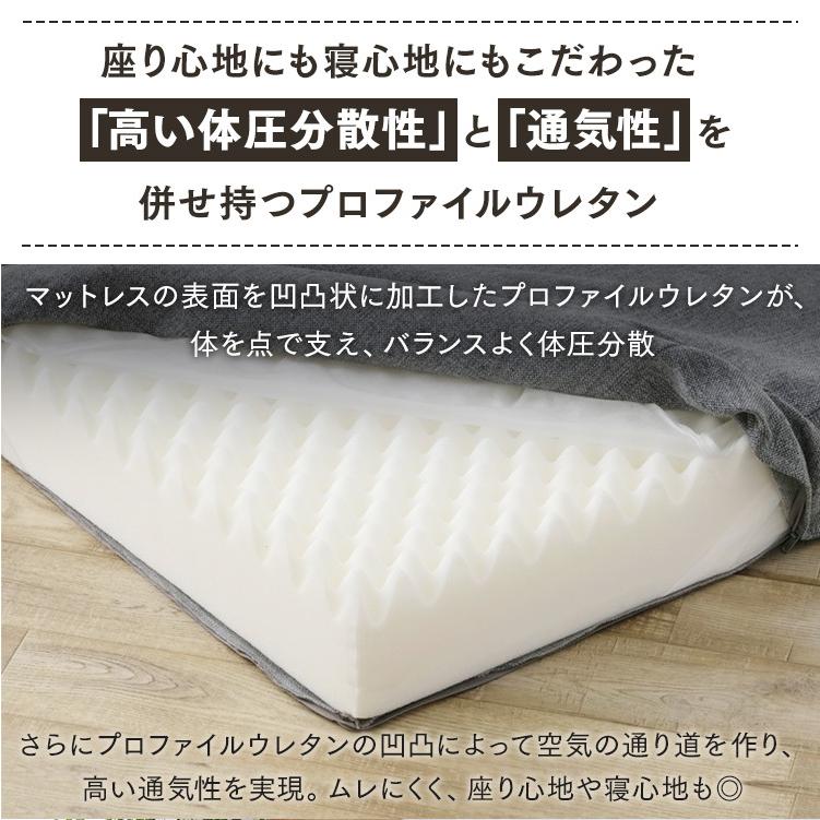 IRIS OHYAMA（アイリスオーヤマ） 4WAYSソファマットレス ソファ