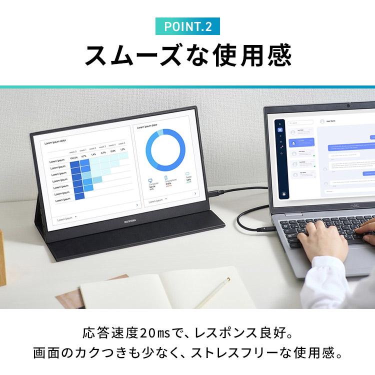 IRIS OHYAMA モバイルモニター 15.6インチ 薄型 ゲーミング