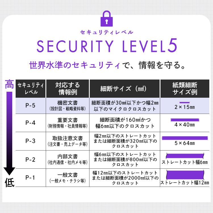 シュレッダー 電動 マイクロクロスカット キャスター付き コンパクト リバース機能 手差し対応 A4 8枚 アイリスオーヤマ AFSB60Mの画像