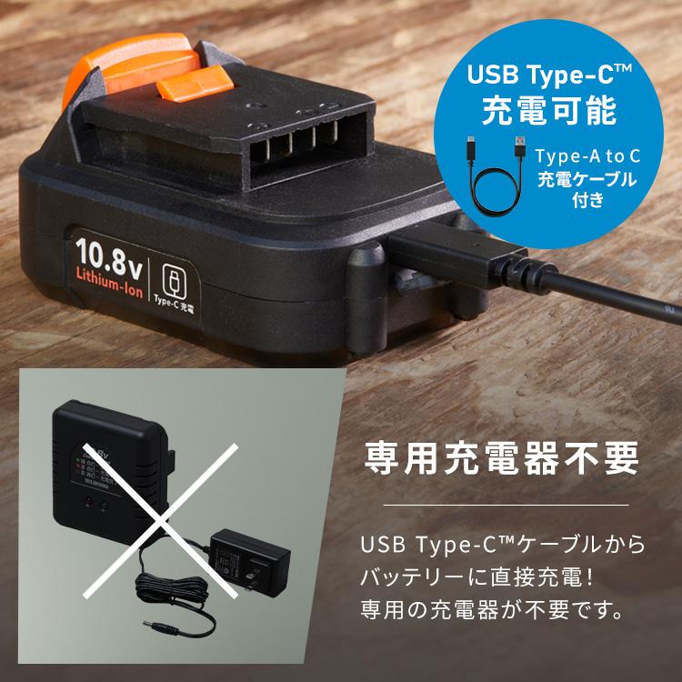 IRIS OHYAMA（アイリスオーヤマ） 電動ドライバー 小型 充電式 本体