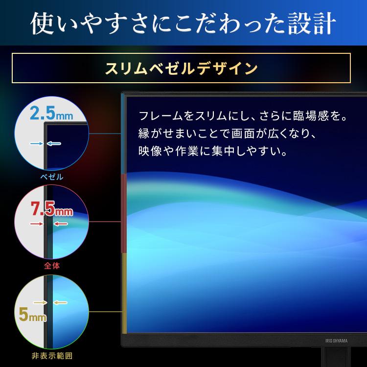 IRIS OHYAMA（アイリスオーヤマ） モニター 23.8インチ pcモニター 90