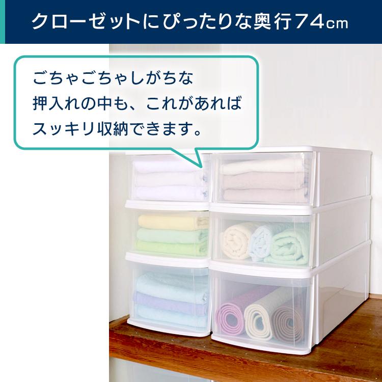 IRIS OHYAMA（アイリスオーヤマ） 収納ボックス 引き出し 4個セット