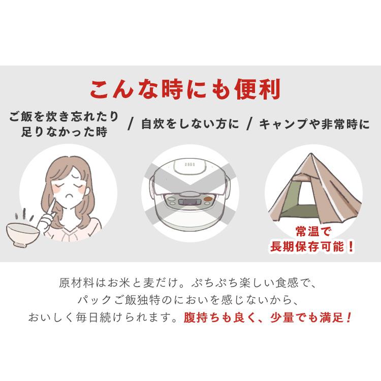 レトルトご飯 パックご飯 麦飯 麦ごはん 国産麦パックごはん 150ｇ×3P 9食セット アイリスフーズ 新生活 ポイント消化｜petkan｜05