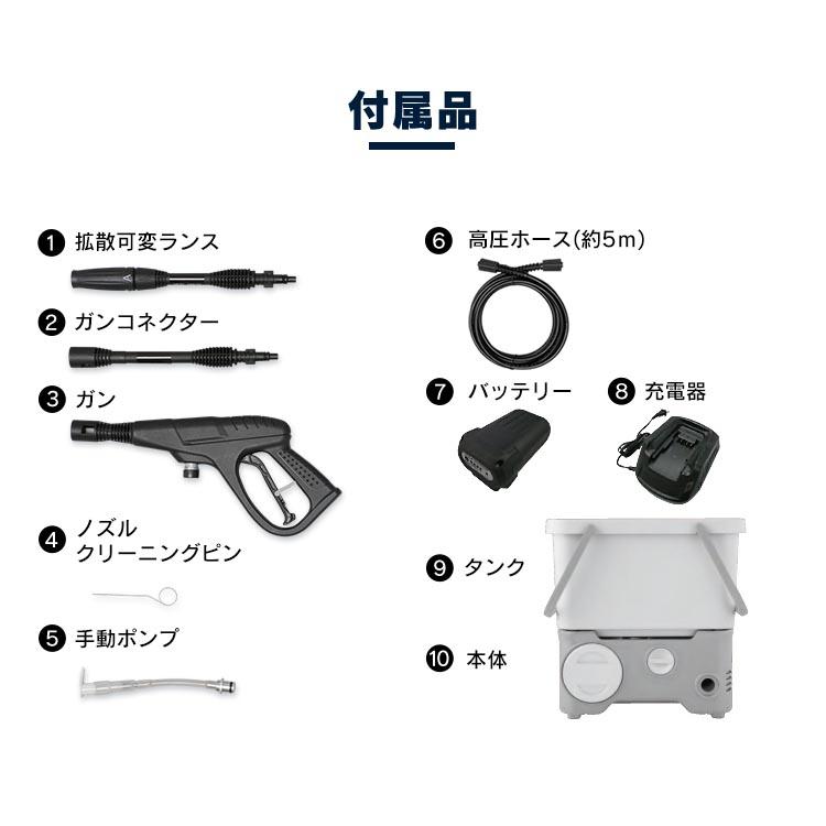 IRIS OHYAMA（アイリスオーヤマ） 高圧洗浄機 業務用 充電式 タンク式
