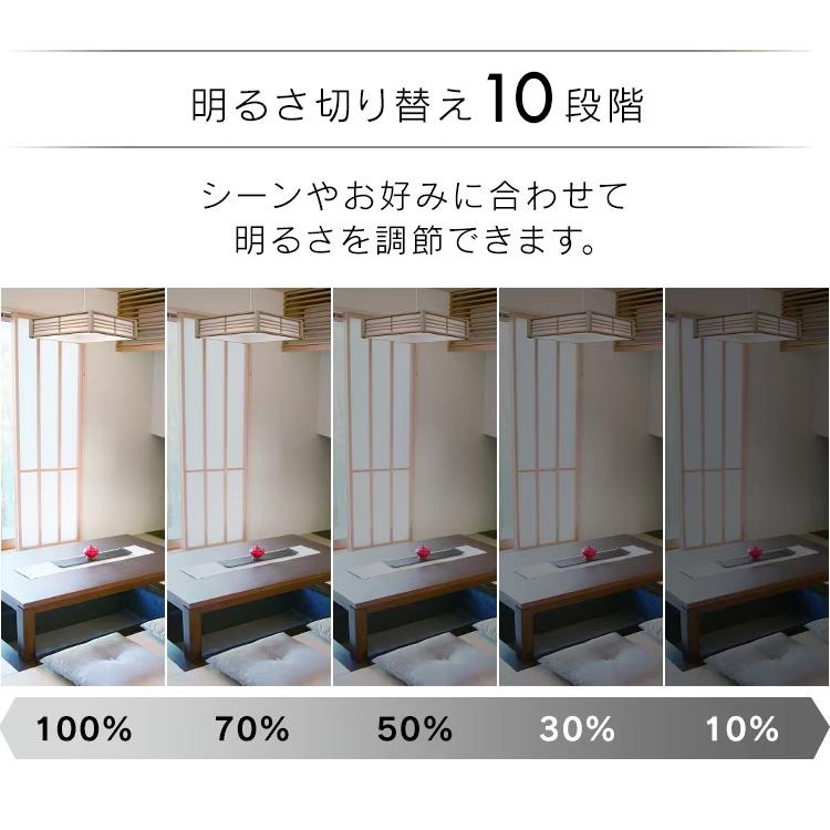 ペンダントライト led 12畳 和風 照明 おしゃれ 上下 調光 リモコン付き 和室 吊り下げ 照明器具 シンプル ライト 天井 紐 アイリスオーヤマ PL12D-J2 *の画像