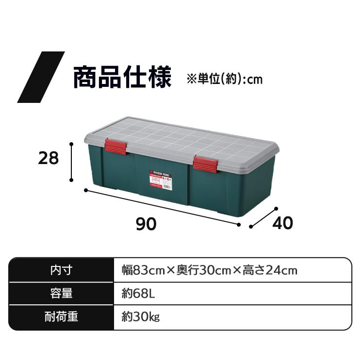 IRIS OHYAMA（アイリスオーヤマ） コンテナボックス 蓋付き 収納