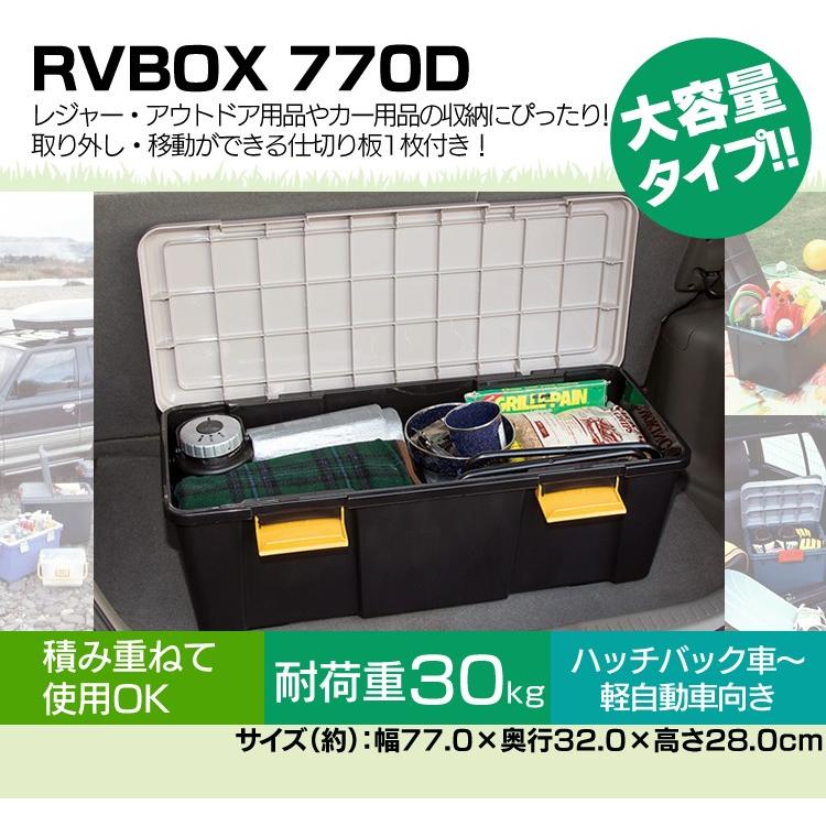 コンテナボックス フタ付き 55L RVボックス RVBOX 収納ボックス ベランダ収納 防水 770D アイリスオーヤマ｜petkan｜03