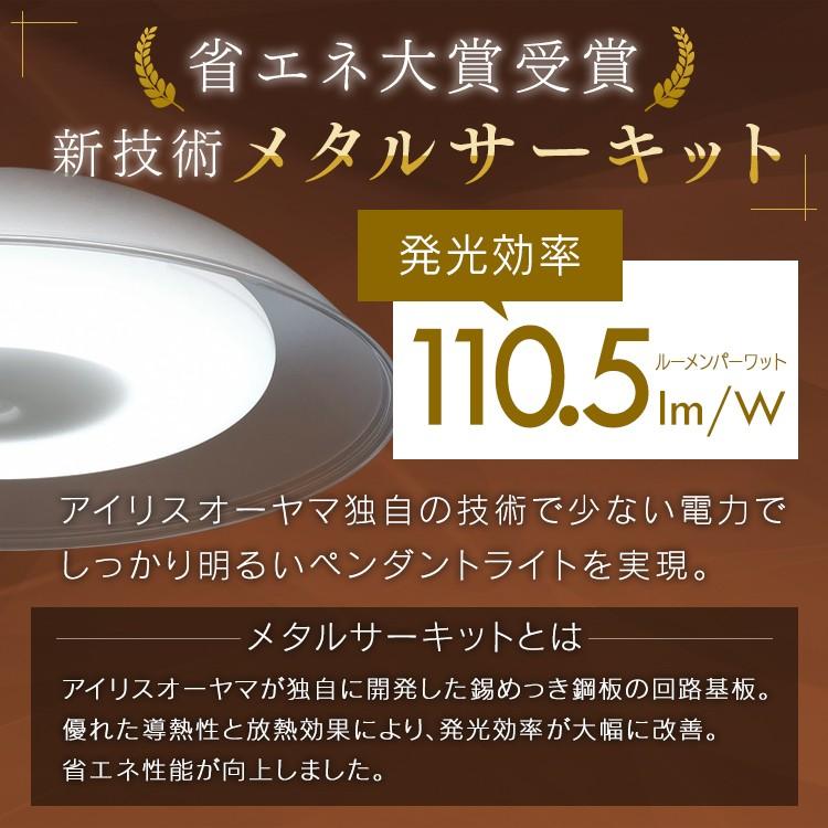 ペンダントライト LED 8畳 調色 アイリスオーヤマ 天井照明 洋風 メタルサーキットシリーズ 浅型 PLM8DL-YA 新生活｜petkan｜02