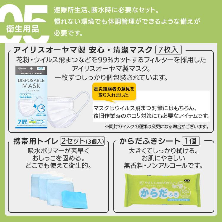 IRIS OHYAMA（アイリスオーヤマ） 防災グッズ セット 2人用 防災セット