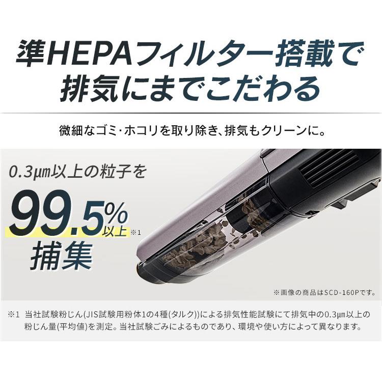 ハンディクリーナー コンパクト 掃除機 ハンディ クリーナー 充電式ハンディクリーナー HCD-A2-A ネイビー アイリスオーヤマ 新生活｜petkan｜08