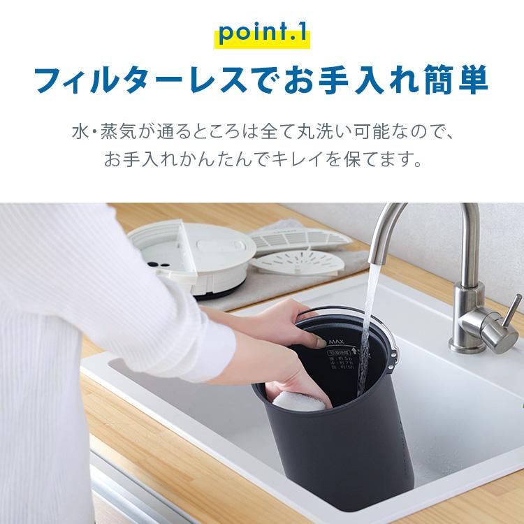 IRIS OHYAMA（アイリスオーヤマ） 加湿器 スチーム式 加熱式 卓上 3L