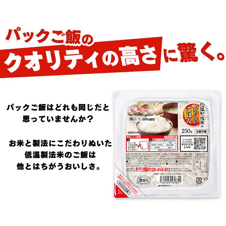 パックご飯 大盛 レトルトご飯 大盛り 250g 24食 ご飯パック パックごはん 低温製法米 備蓄 非常食 アイリスオーヤマ アイリスフーズ * | IRIS OHYAMA | 09