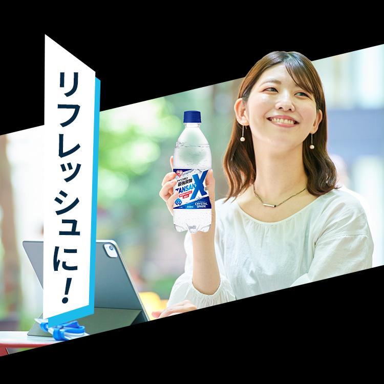 炭酸水 24本 450ml 強炭酸水 強炭酸 アイリス 無糖 まとめ買い 炭酸 ソーダ ペットボトル アイリスオーヤマ 割材 TANSAN X エックス | IRIS OHYAMA | 10
