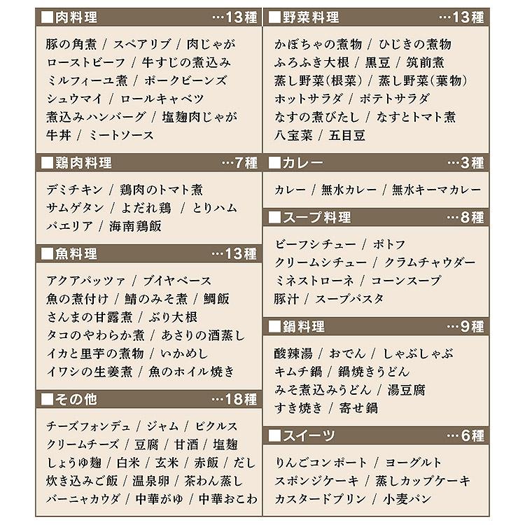 電気圧力鍋 圧力鍋 鍋 口コミ 4L アイリスオーヤマ 多機能 一人暮らし 圧力鍋 鍋 なべ 炊飯器 レシピ本 黒 ブラック PMPC-MA4-B | IRIS OHYAMA | 17