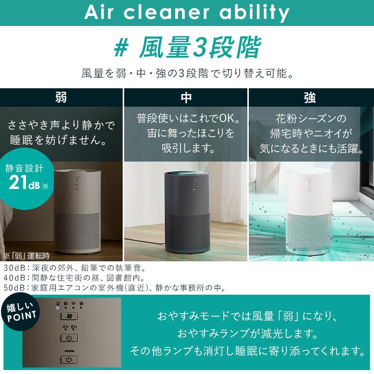 IRIS OHYAMA（アイリスオーヤマ） 空気清浄機 16畳 花粉対策 小型 静音