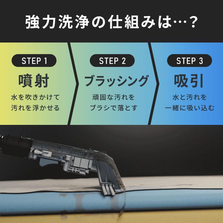 リンサークリーナー 車 カーペットクリーナー 軽量 コンパクト 絨毯 布 ソファ 洗浄機 車内 アイリスオーヤマ RNSP-P500 * [B] 2605 | IRIS OHYAMA | 05