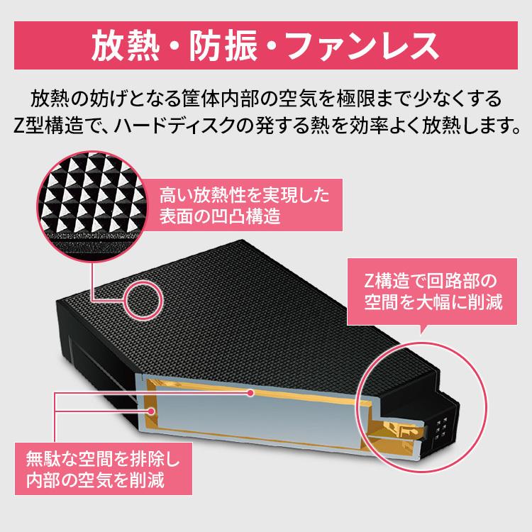 外付けHDD テレビ録画 4K 2TB ハードディスク 外付け テレビ 4K放送