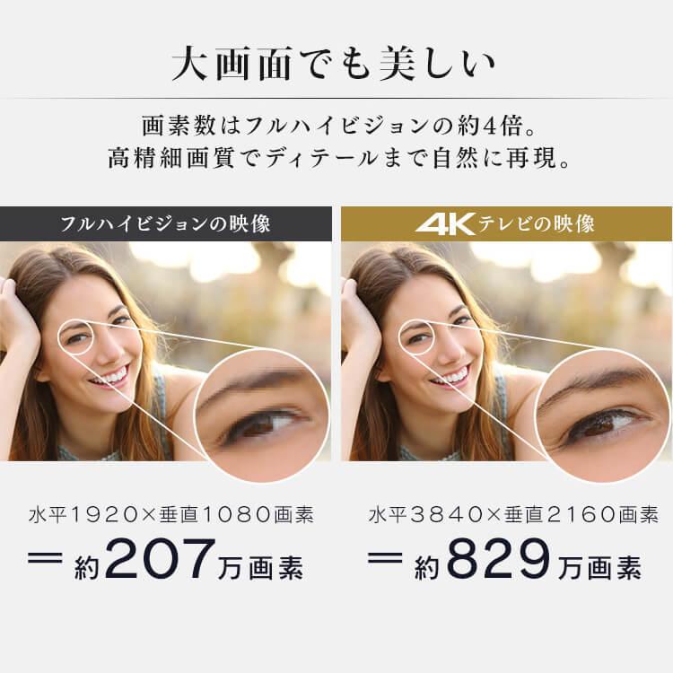 IRIS OHYAMA（アイリスオーヤマ） テレビ 55インチ 4K 55型 本体