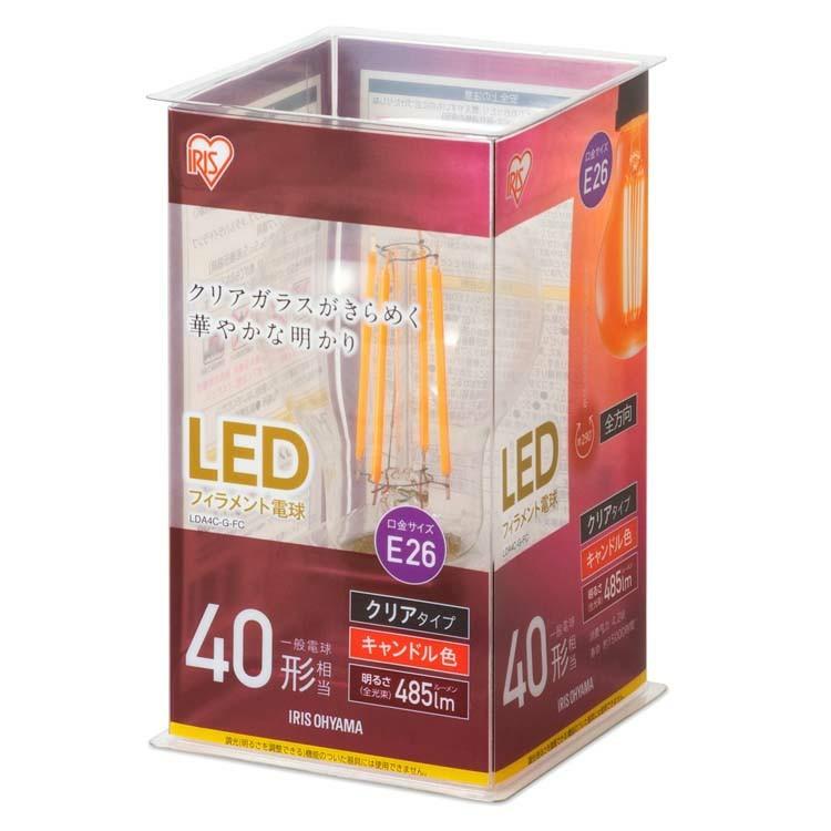 IRIS OHYAMA（アイリスオーヤマ） 電球 LED LEDフィラメント電球 E26