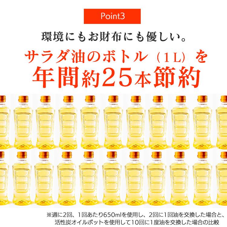 オイルポット 油こし 油こしポット 活性炭オイルポット 900ml カートリッジ1個付 H-OP900 白 アイリスオーヤマ 新生活 | IRIS OHYAMA | 07