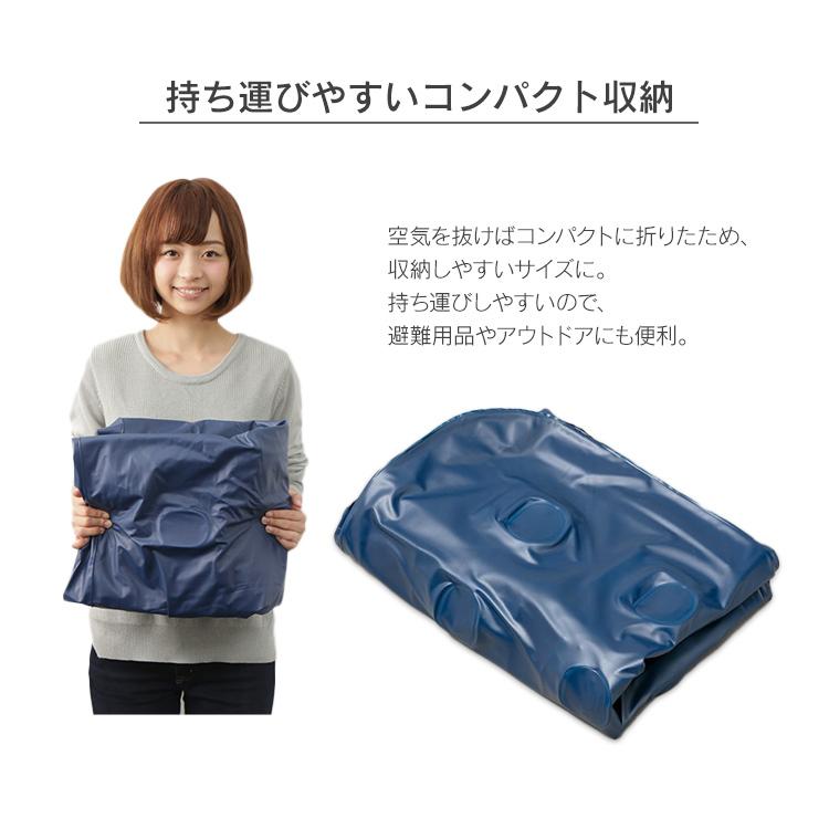 エアベッド アウトドア エアーマットレス キャンプ シングル 防災用品 車中泊 簡易ベッド ポンプ付き 厚さ 22cm 簡単 ABD-1N 台風 地震 敬老の日 プレゼント|petkan|08