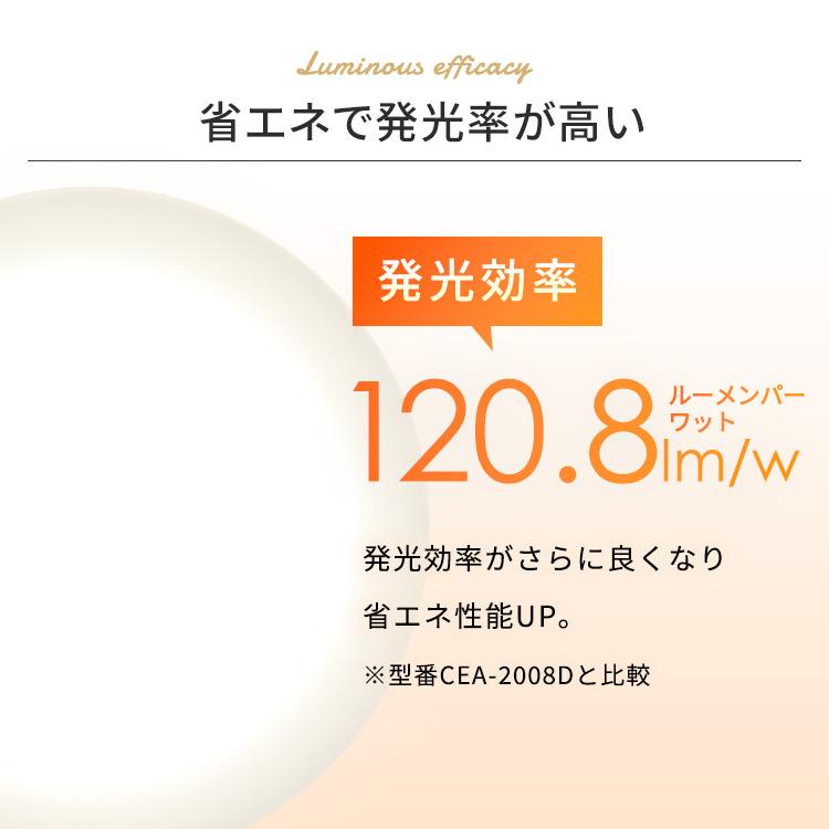 シーリングライト led 8畳 おしゃれ LED照明器具 照明器具 天井照明 調光 照明 リビング照明 安い シーリング LEDシーリングライト CEA-2308D アイリスオーヤマ | IRIS OHYAMA | 09