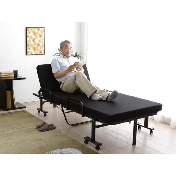 IRIS OHYAMA（アイリスオーヤマ） 折りたたみベッド シングル ベッド