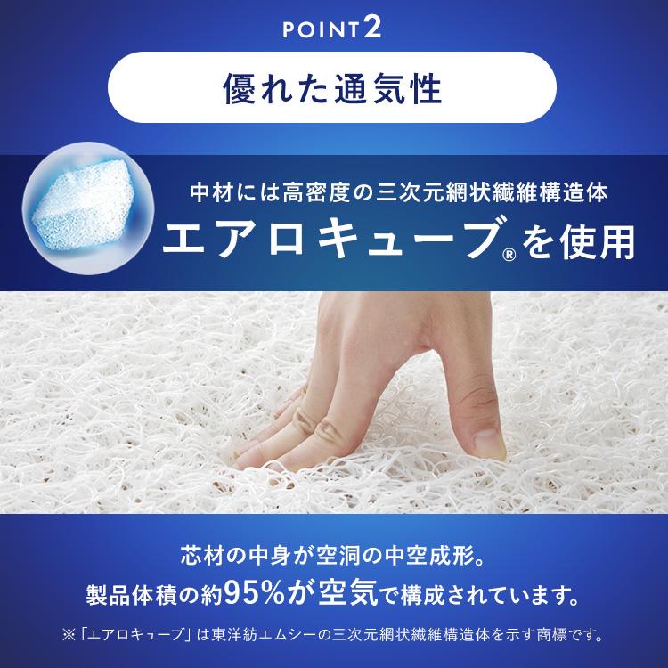 マットレス シングル 三つ折り 折りたたみ 高反発 ソフト 柔らかめ 9cm 通気性 洗える 敷布団 アイリスオーヤマ エアリー HG90R HGS90 *