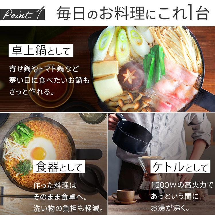 IRIS OHYAMA（アイリスオーヤマ） 電気ケトル 調理鍋 1人用 ケトル