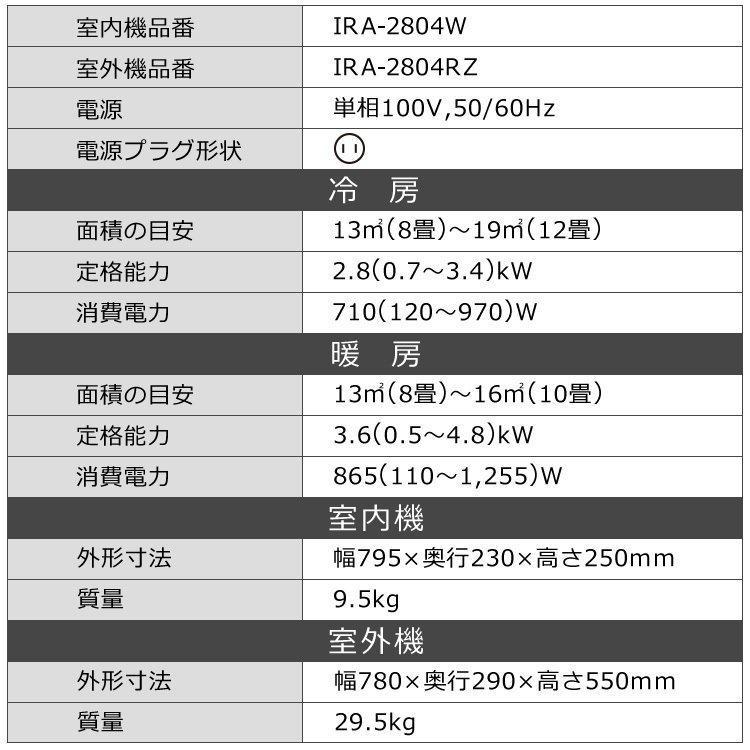 IRIS OHYAMA エアコン 10畳 アイリスオーヤマ 人感センサー IRIS OHYAMA エアコン 10畳 アイリスオーヤマ 人感センサー