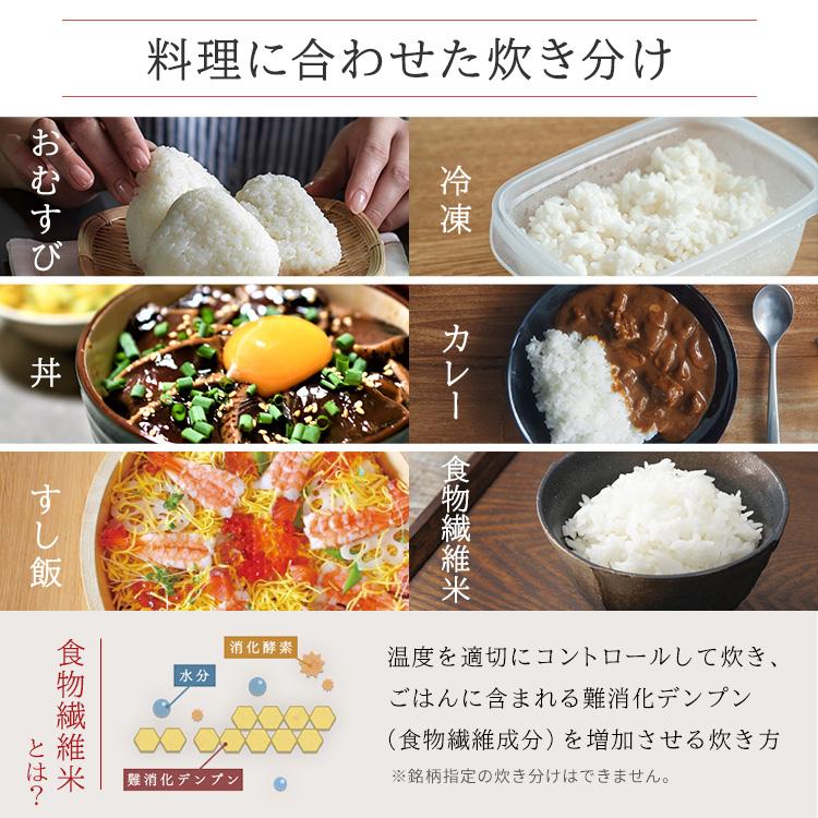 炊飯器 5.5合 IHジャー炊飯器 炊飯ジャー ごはん ご飯 白米 無洗米 低糖質 かまど炊き カロリー表示 低温調理 タイマー RC-ICA50-H グレー アイリスオーヤマ｜petkan｜13