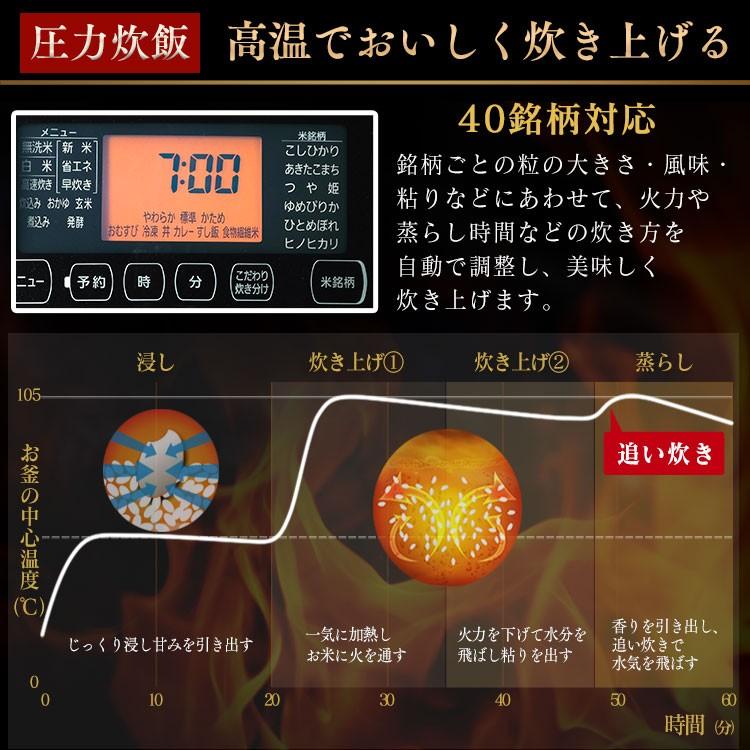 炊飯器 5合炊き 圧力 IH 安い 圧力IH 圧力IH炊飯器 5合 アイリスオーヤマ 銘柄炊き 量り炊き 米屋の旨み 圧力IHジャー炊飯器 KRC-PC50-B 新生活｜petkan｜11