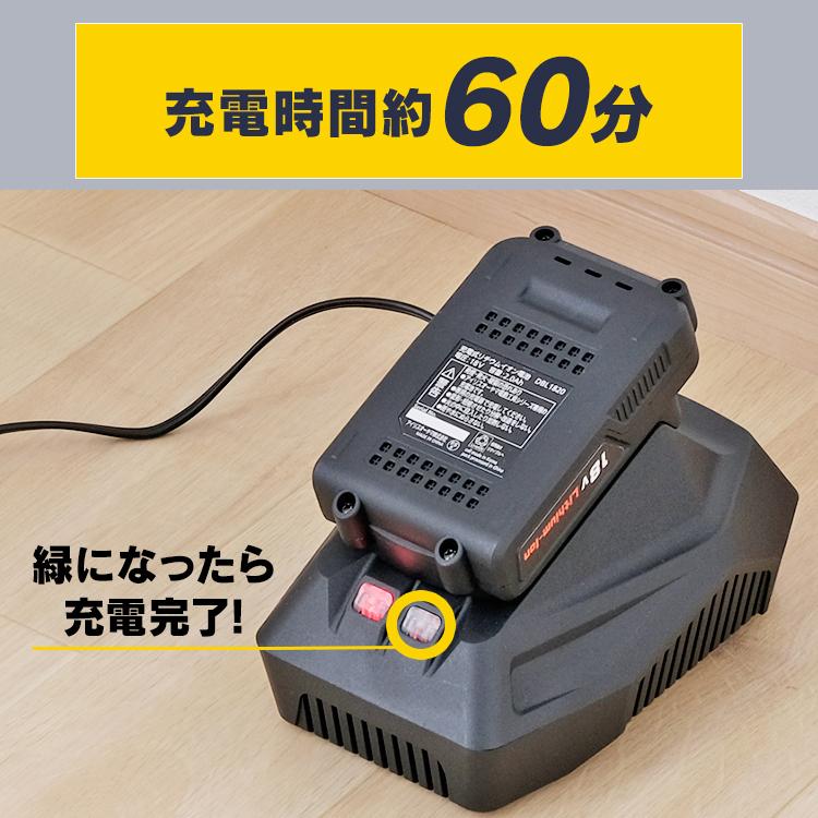 ブロワー 充電式 洗車 コードレス 18V バッテリー付き 軽量 静音 お手軽 落葉 枯れ葉 強力 集塵 粉砕 掃除 清掃 家庭用 庭 JB181 アイリスオーヤマ 新生活｜petkan｜12