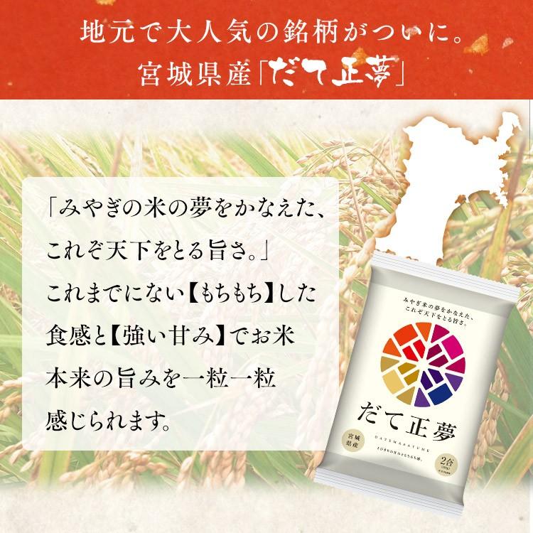 米 300g 生鮮米 一人暮らし お米 だて正夢 宮城県産 ブランド米 アイリスオーヤマ 新生活 令和5年度産｜petkan｜02