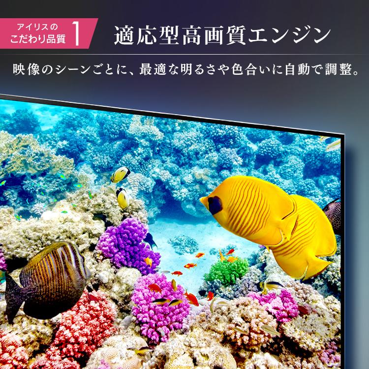 IRIS OHYAMA テレビ 50インチ 4K 50型 液晶テレビ チューナー