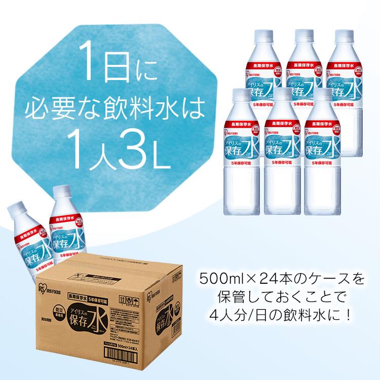 保存水 500ml×24本 5年保存 備蓄用 長期保存 避難用品 防災 災害 アイリスの保存水 500ml×24本 アイリスフーズ｜petkan｜08