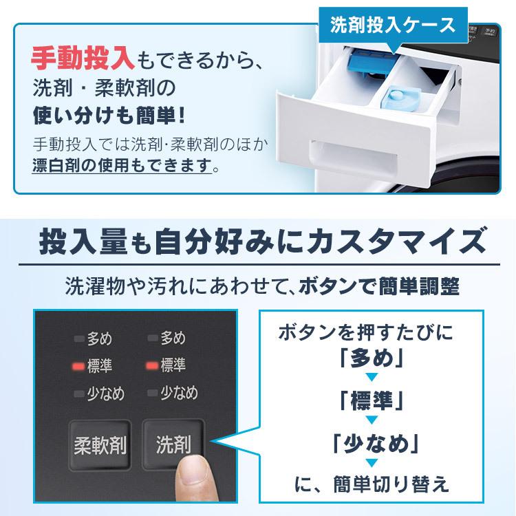 IRIS OHYAMA ドラム式洗濯乾燥機 8kg4kg 洗剤自動投入 Ag+