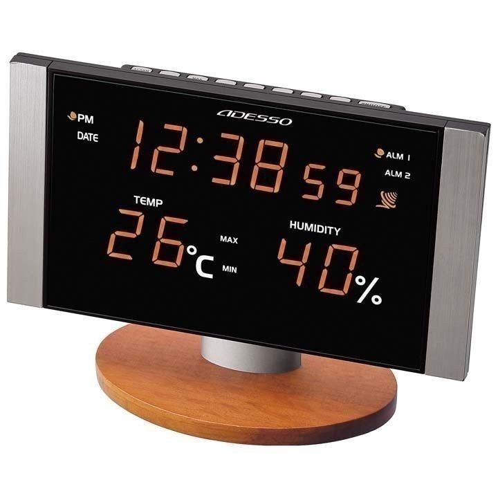 電波時計 C 8305 Or アデッソ 置き時計 置時計 電波 人気 デジタル