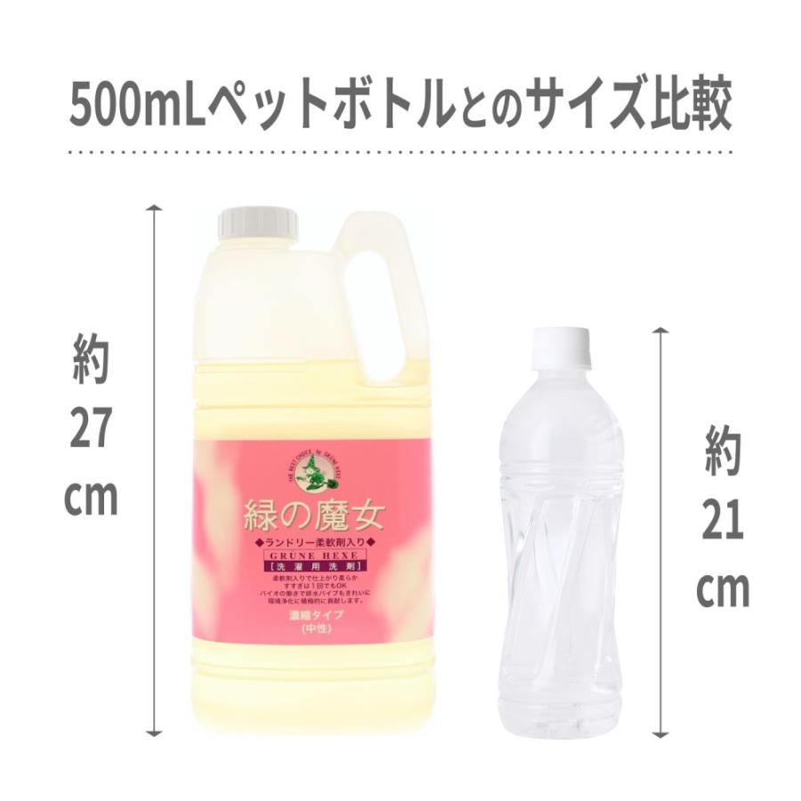 緑の魔女 柔軟剤 ランドリー柔軟剤入り業務用 2kg ミマスクリーンケア