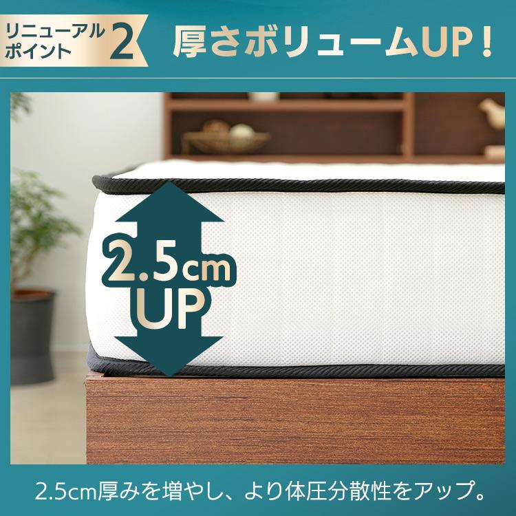 マットレス ダブル ポケットコイル 高反発 ポケットコイルマットレス