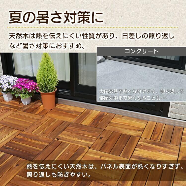から厳選した ウッドデッキ Diy おしゃれ 30枚セット天然木 アカシアウッドデッキ D 22 父の日 プレゼント Materialworldblog Com