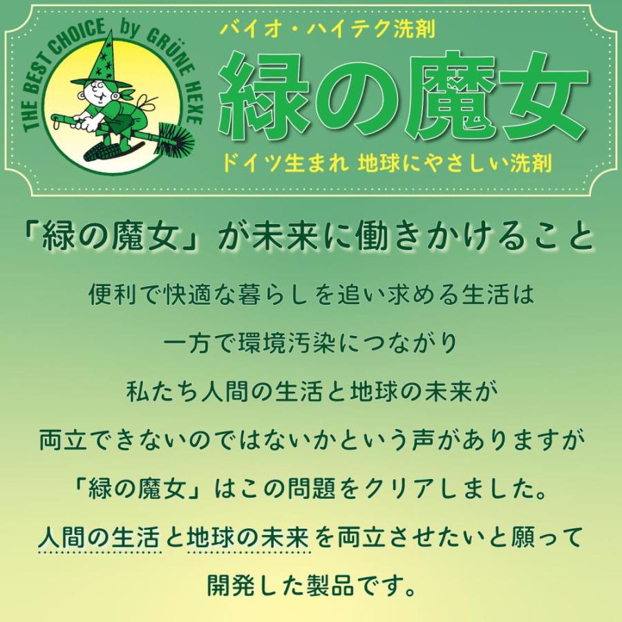 洗濯洗剤 緑の魔女 業務用 5kg 3本セット まとめ買い 液体洗剤 ミマスクリーンケア 洗剤 洗濯 パイプクリーナー 衣類用洗剤 手肌に優しい 弱アルカリ性 新生活｜petkan｜08