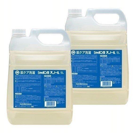 洗濯洗剤 洗剤 5L シャボン玉石鹸 2個セット シャボン玉 スノール 液体